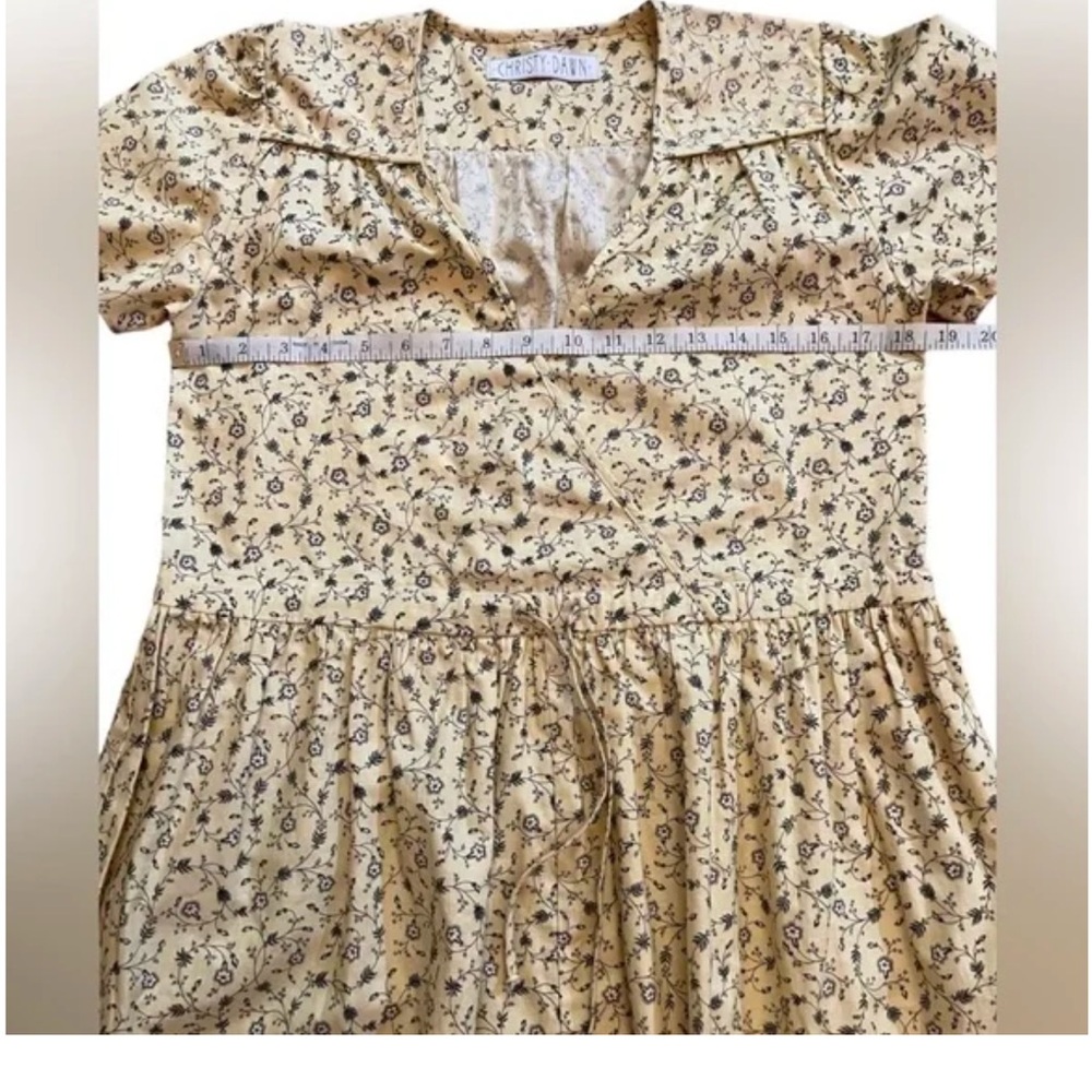 Christy Dawn Cream Floral Maxi Dress with Tie Waist - Picture 12 of 16